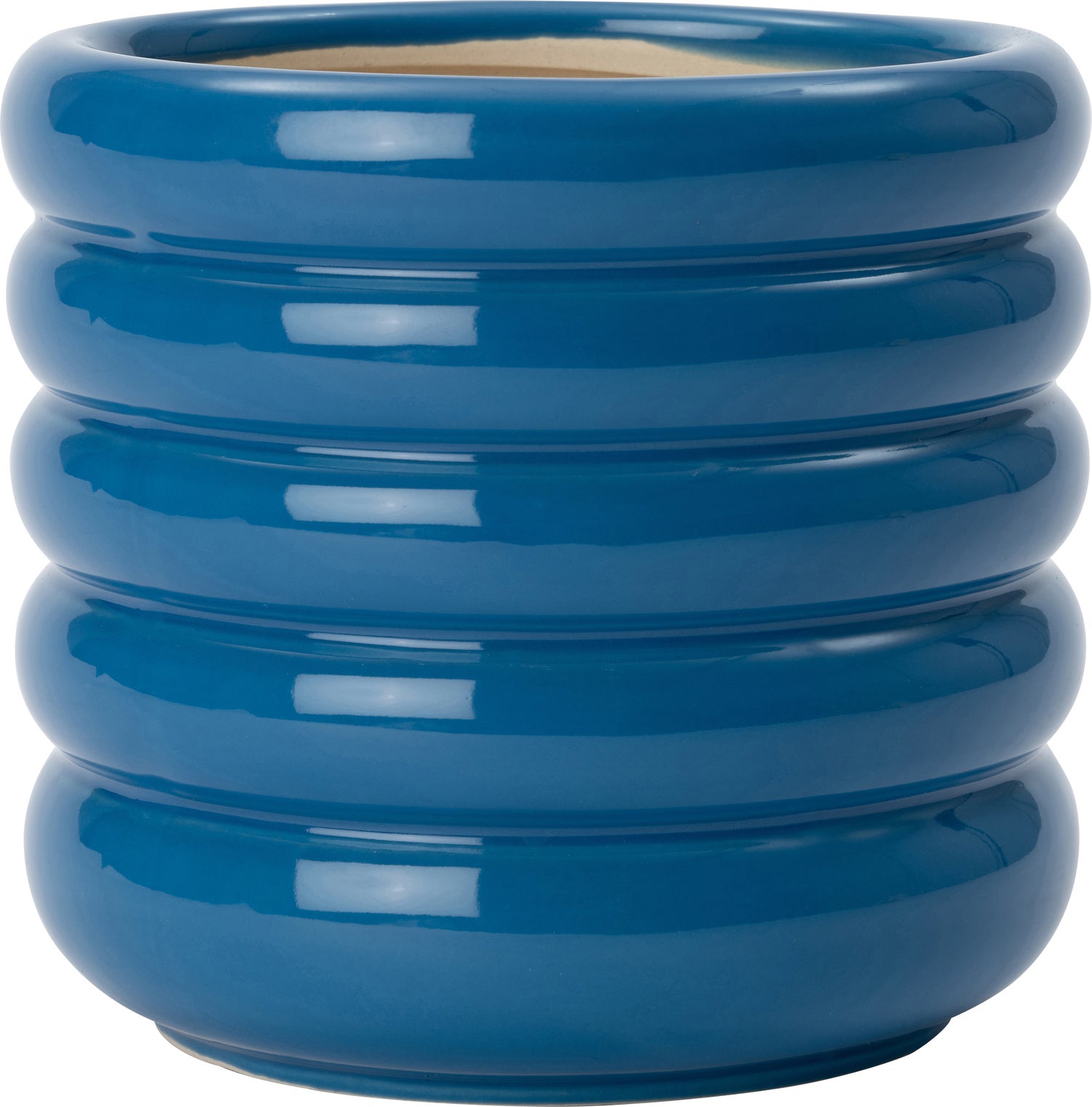 Intratuin bloempot Ilva blauw D 14 H 13 cm