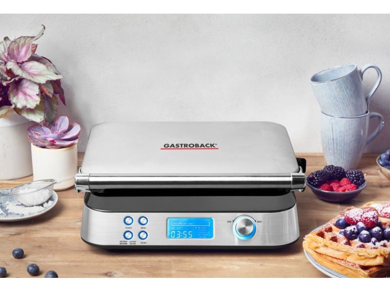 Gastroback Waffeleisen Advanced Control Waffeleisen für originale belgische Waffeln