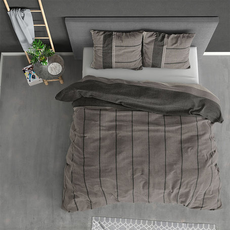 Dekbedovertrek Flanel Kees - Taupe