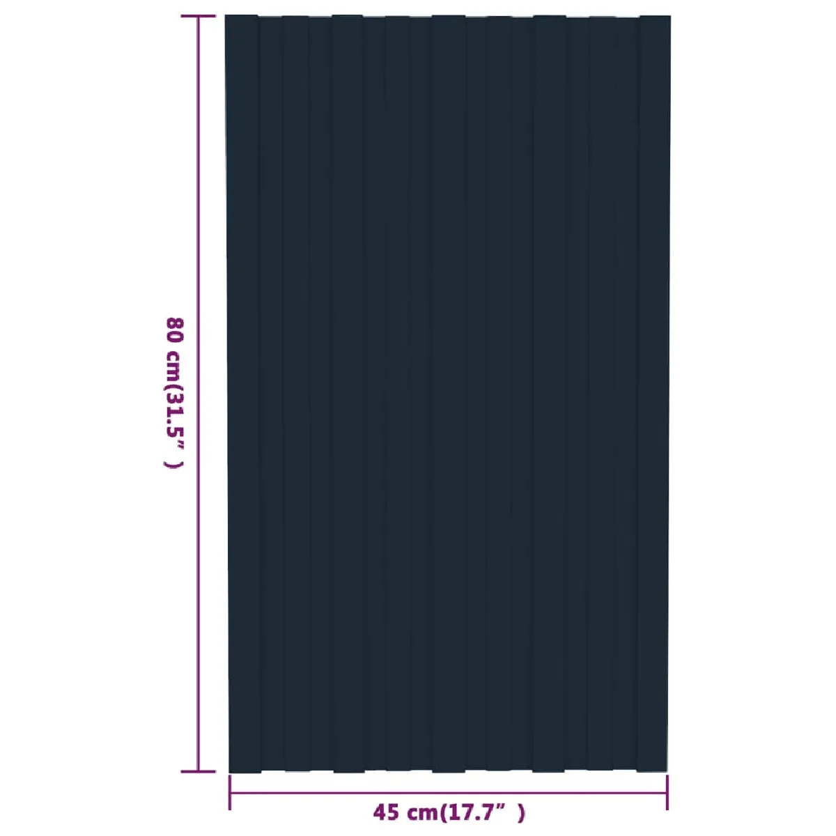 vidaXL Panneaux De Toiture - Anthracite