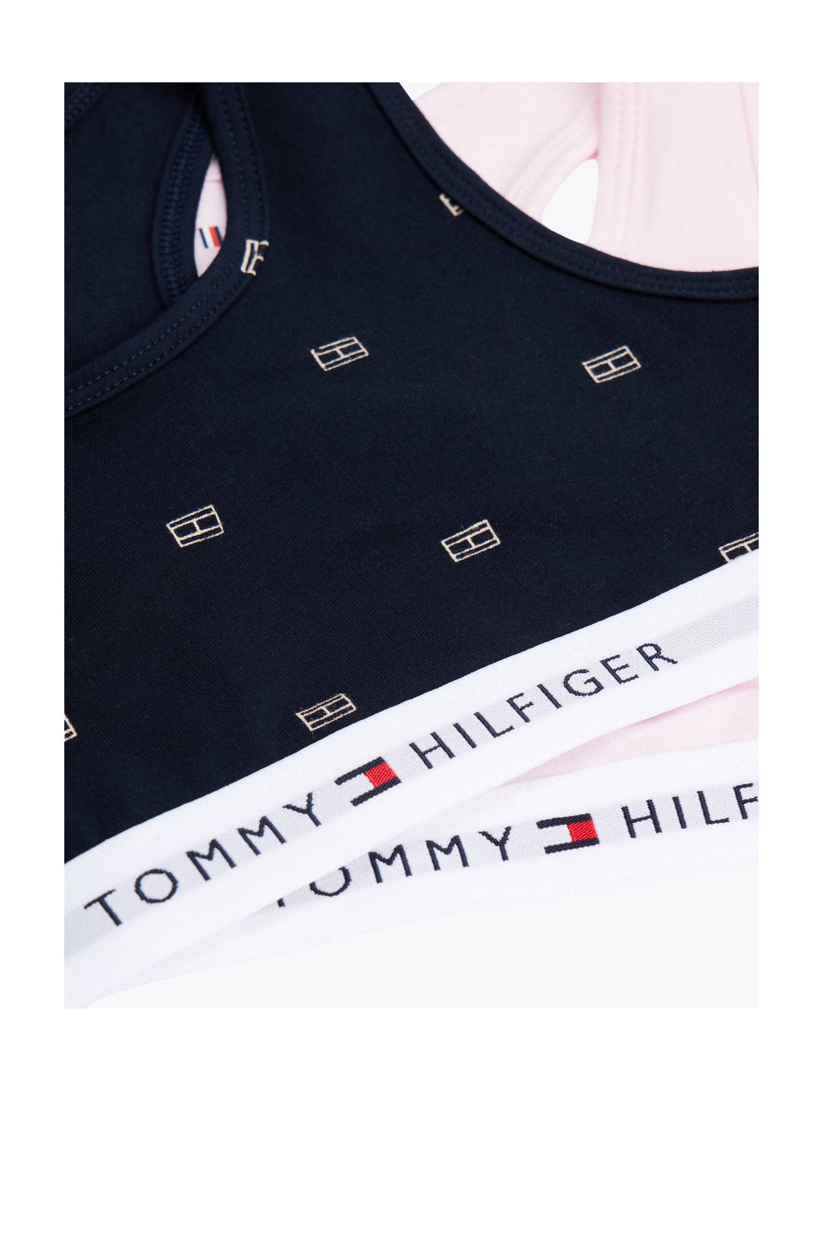 Tommy Hilfiger BH top - set van 2 donkerblauw/lichtroze