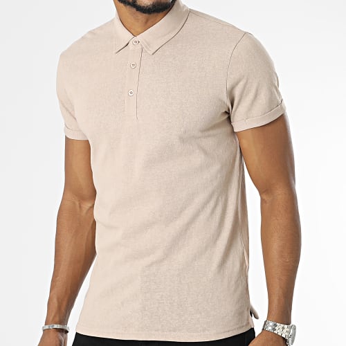 Polo Manches Courtes Beige