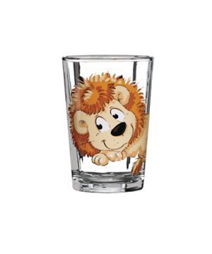 HAPPY ZOO Wasserglas-Set - Transparent / B: 25.0 cm x T: 7.0 cm x H: 10.0 cm