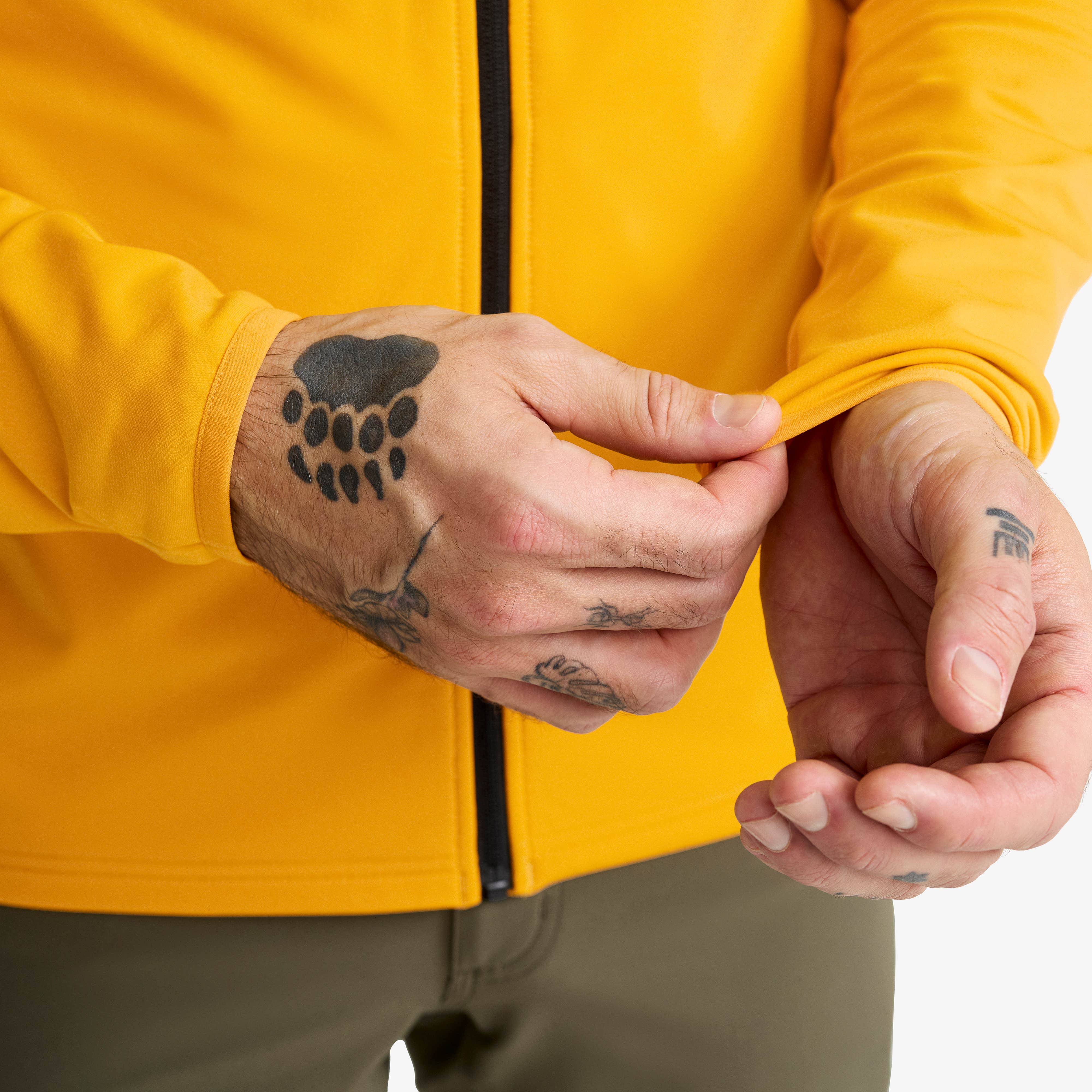 Evolution Light Stretch Fleece Hoodie Herre Nugget Gold