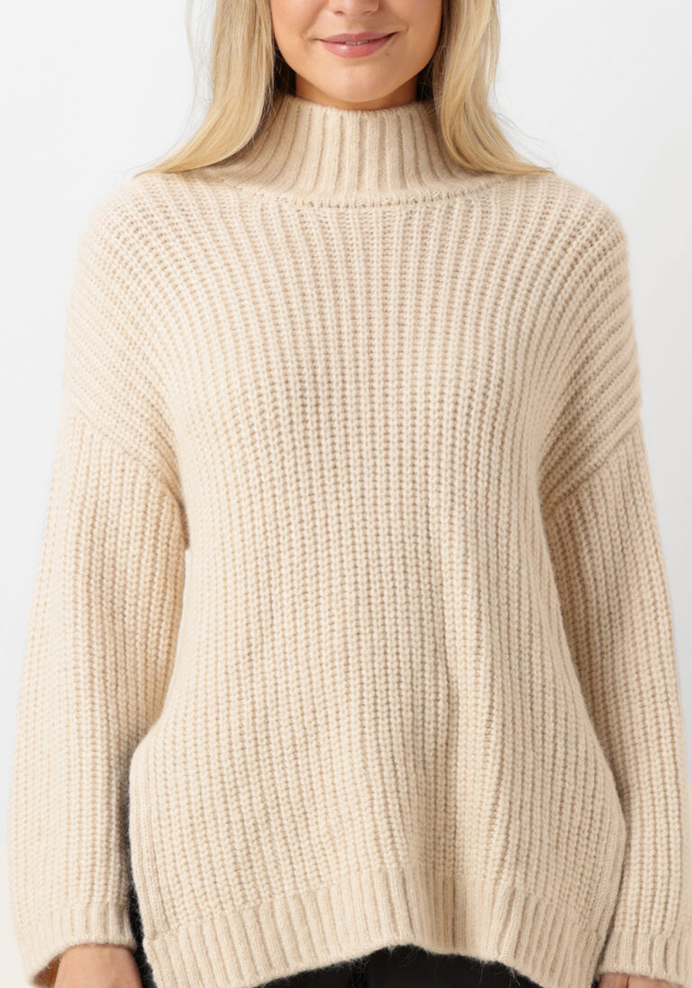 beige dante6 trui rayure oversized sweater