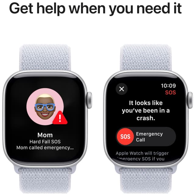 Apple Watch S10 42mm GPS+Cel (Silver Alu/Plum sportsrem)