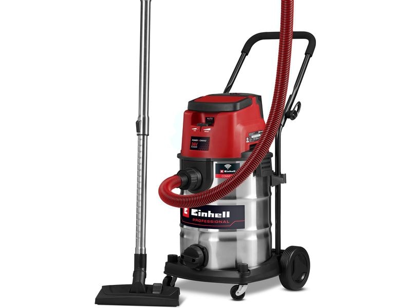 Einhell Professional Akku-Nass-/Trockensauger TP-VC 36/30 S Akkubetriebener Nass-/Trockensauger mit 30-Liter-Kunststoffbehälter