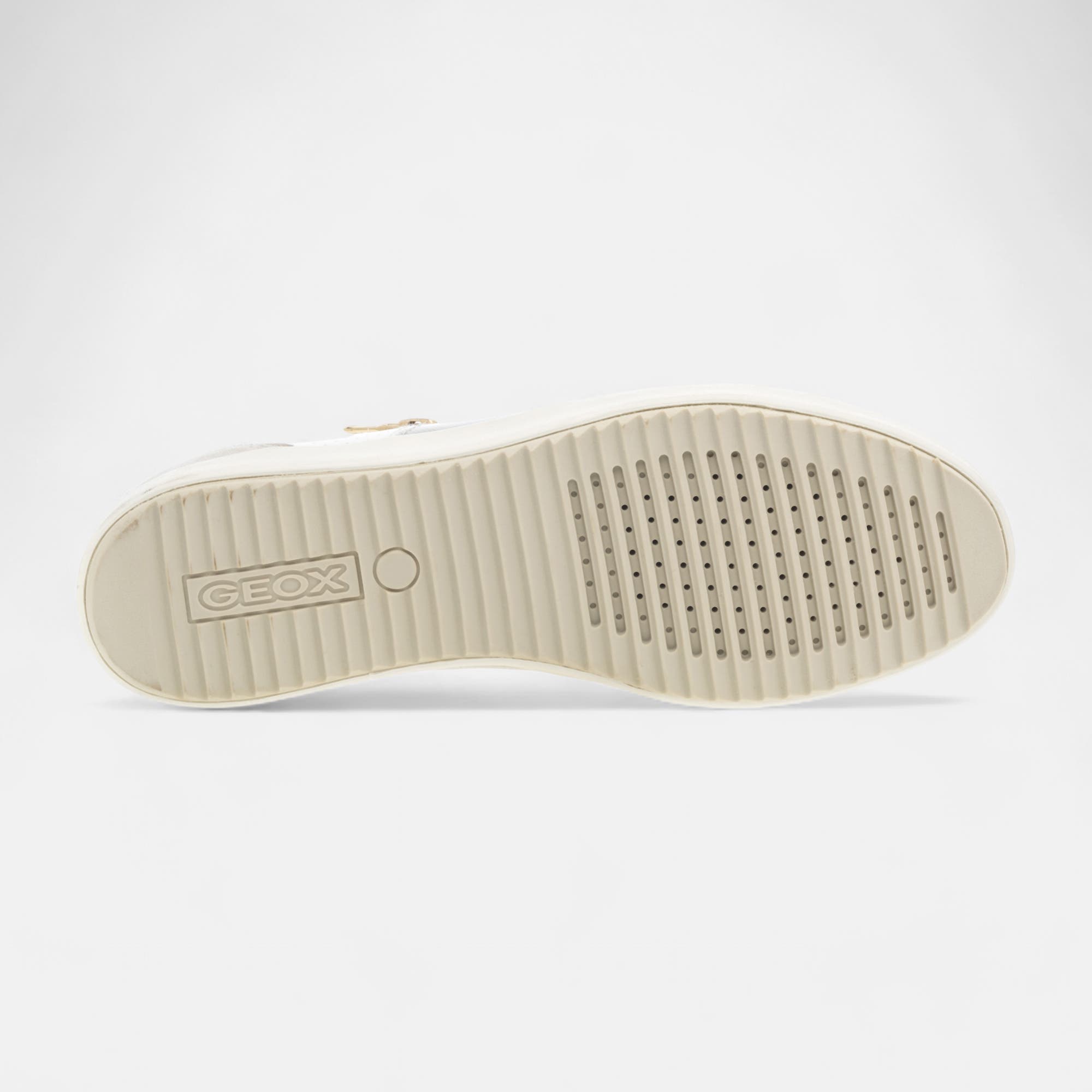 Baskets basses Femme blanc/or