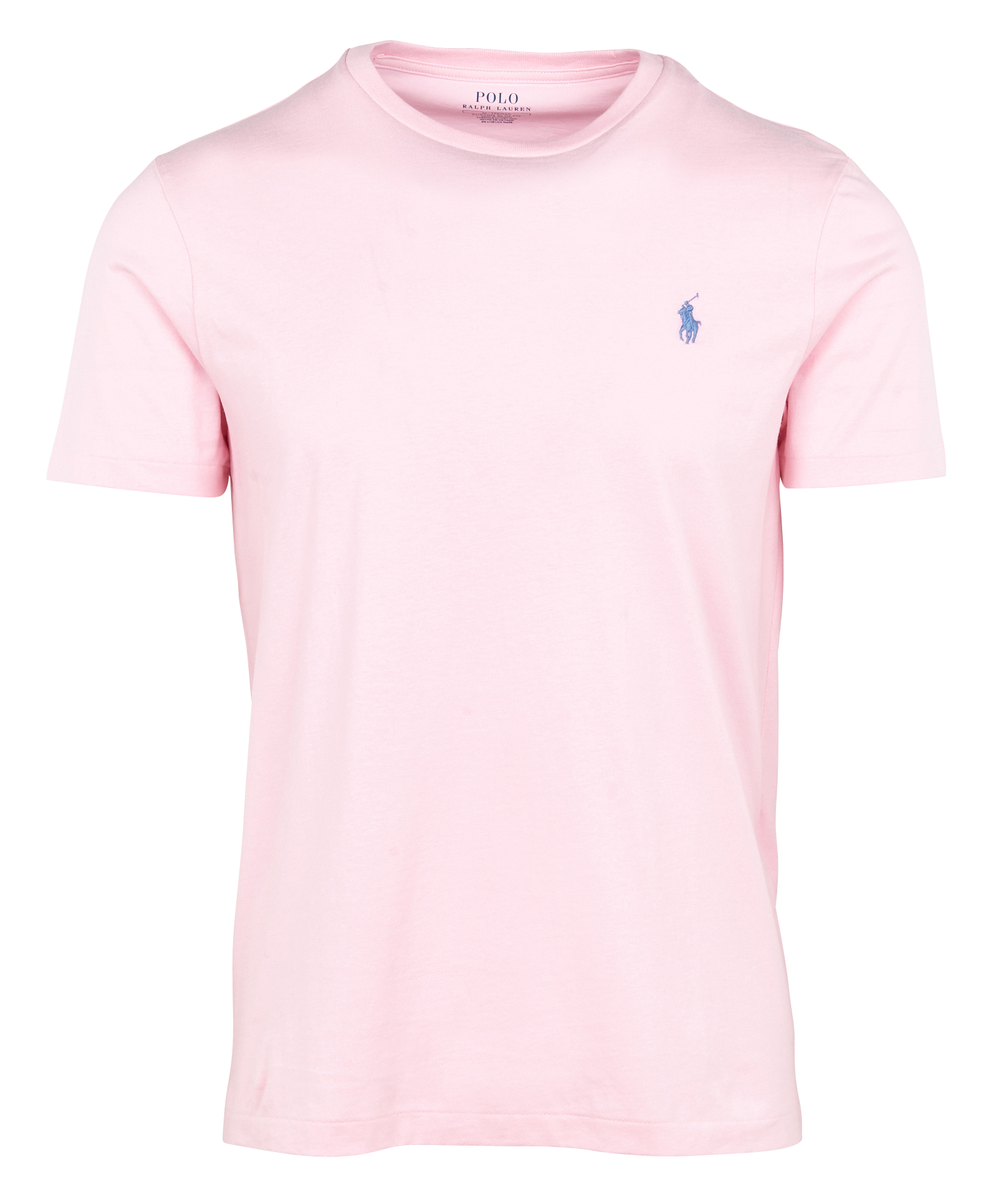 Tee-shirt col rond slim-fit en coton | Rose