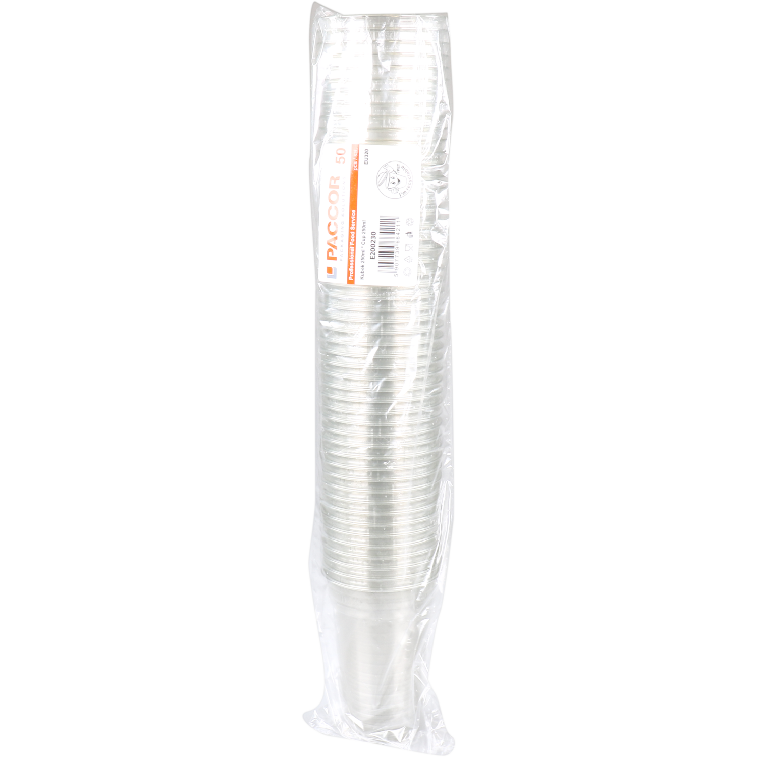 Glas, gerecycled PET, 115mm, 0.25l, transparant