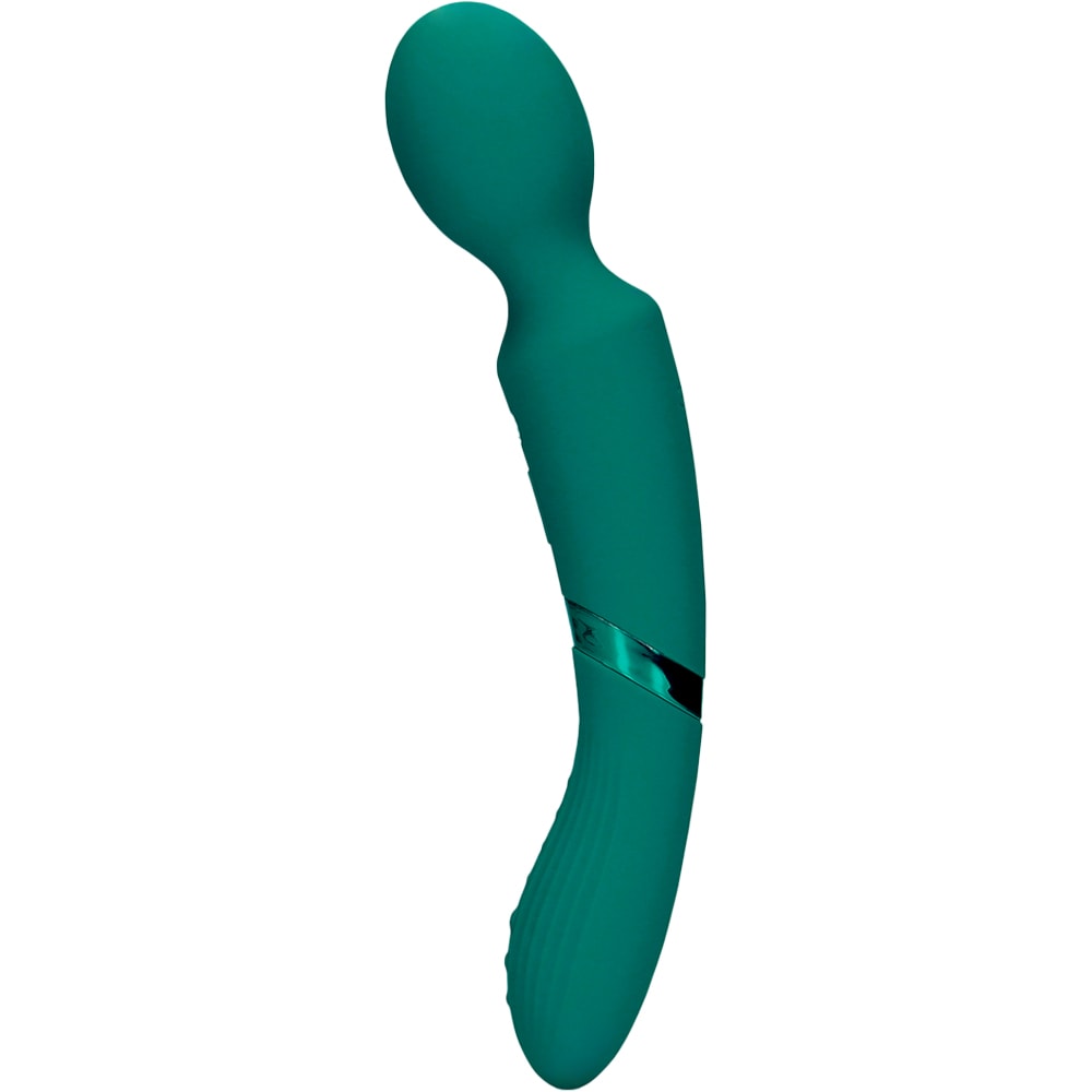 Vibromasseur double embouts - 20 modes - Vert