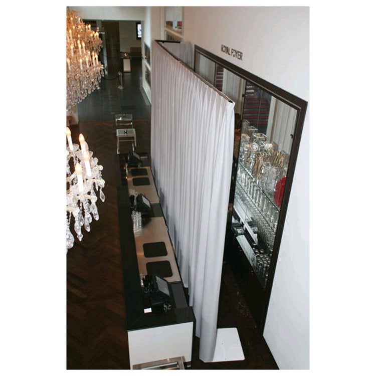 Wentex Pipe & Drape doek 280x120cm medium gloss satin wit