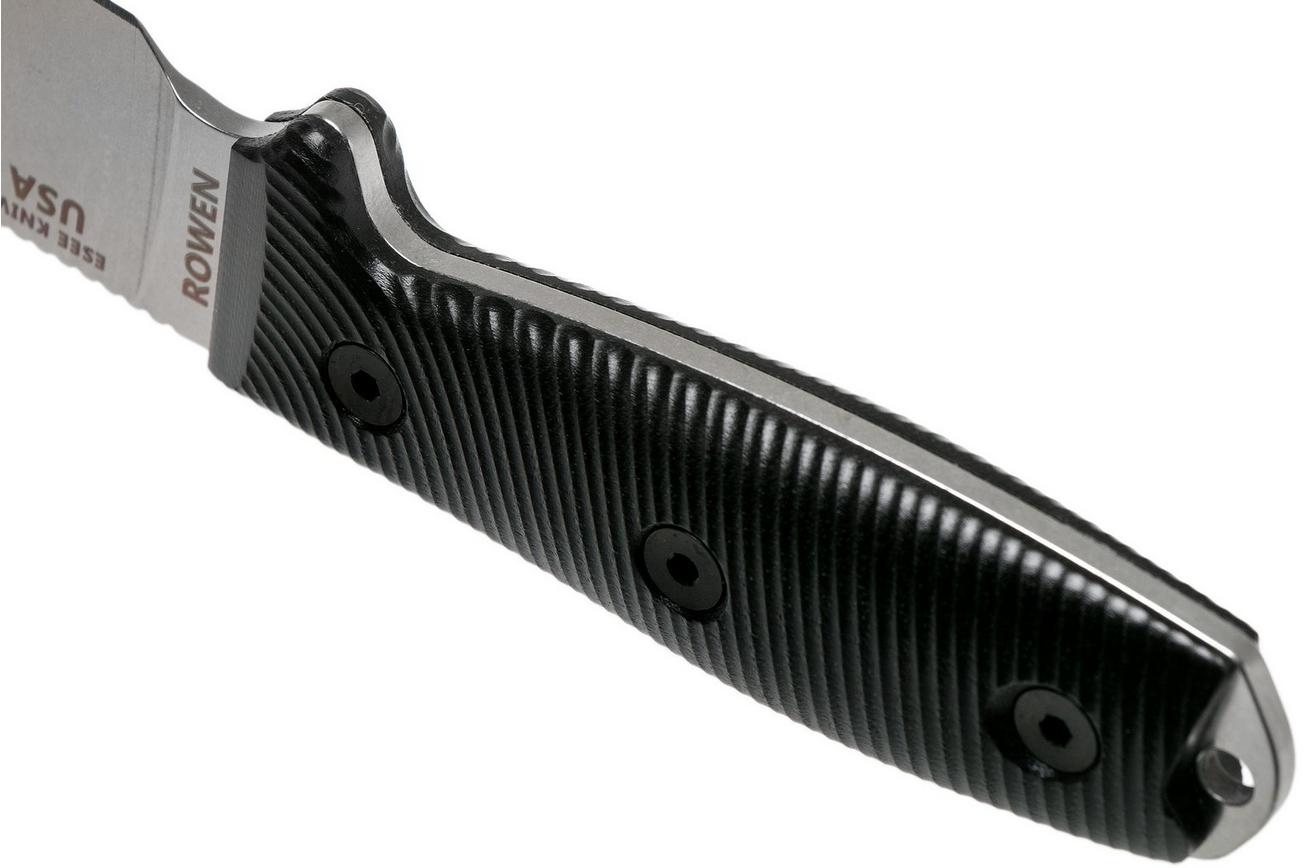 ESEE Model 3 S35VN 3D Black G10 survivalmes 3PM35V-001 zwarte schede   riemclip