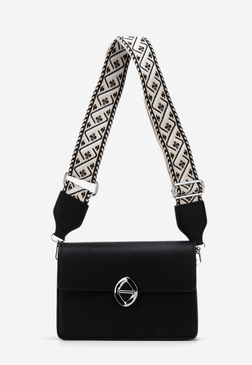 Sac bandoulière femme noire Giselle