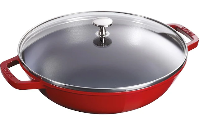 STAUB Wok »mit Glasdeckel 30 cm, 4,4 l«