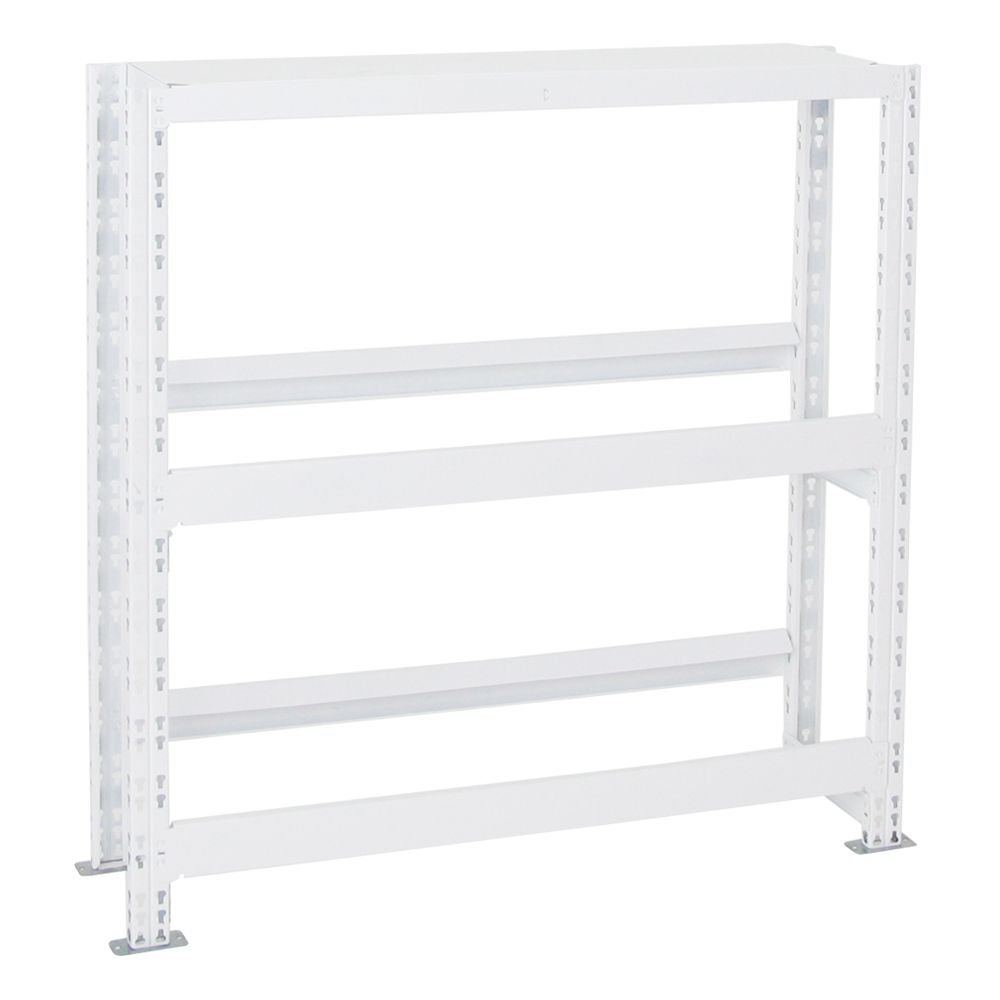 PROREGAL Drankkrattenrek Tegernsee XL HxBxD 110 x 110 x 30 cm 6 kratten + plank Wit
