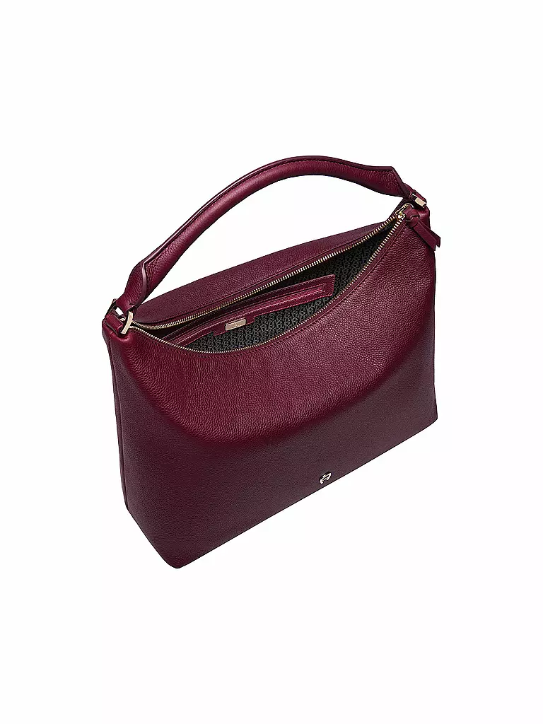 AIGNER Ledertasche - Hobo Bag ZITA Medium dunkelrot