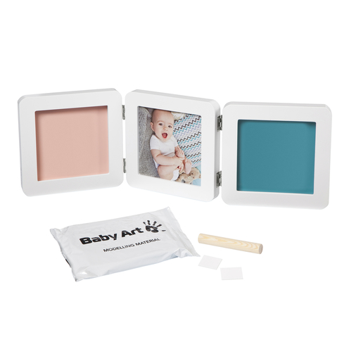 Cadre My Baby Touch (Double) Blanc Baby Art - BABY ART