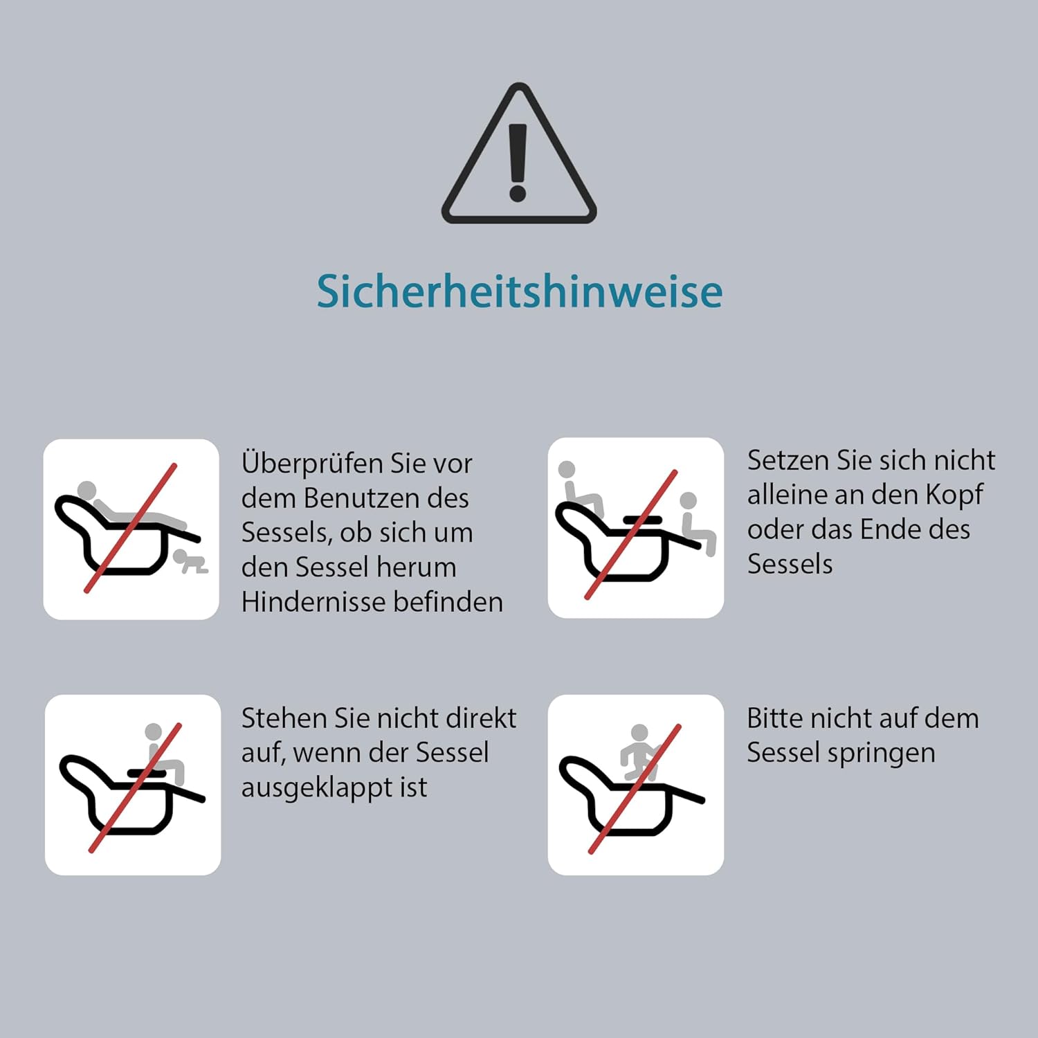 Relaxsessel Ergonomisch Massagefunktion, Einzelsofa Liegefunktion mit Heizung, Lesesessel Fernsehsessel Körper Vibration Sessel, Gesund Loungesessel Polstersessel, 67.5X87X100 cm (Hellgrau)