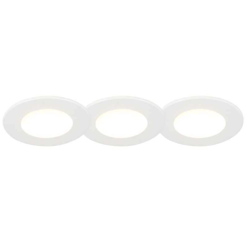 Set van 3 inbouwspots wit incl. LED 3000K 4W IP65 - Blanca