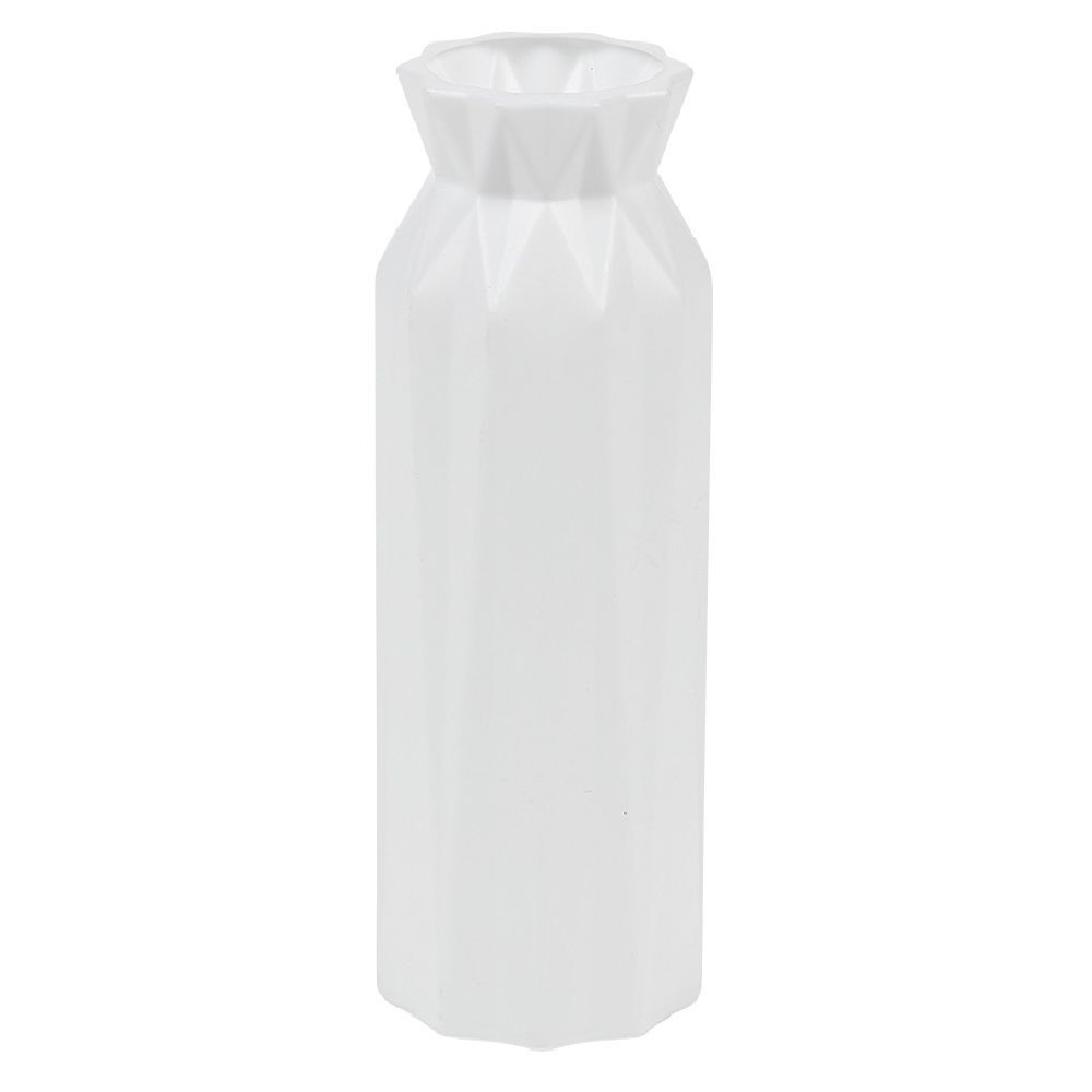 Vase origami blanc en plastique