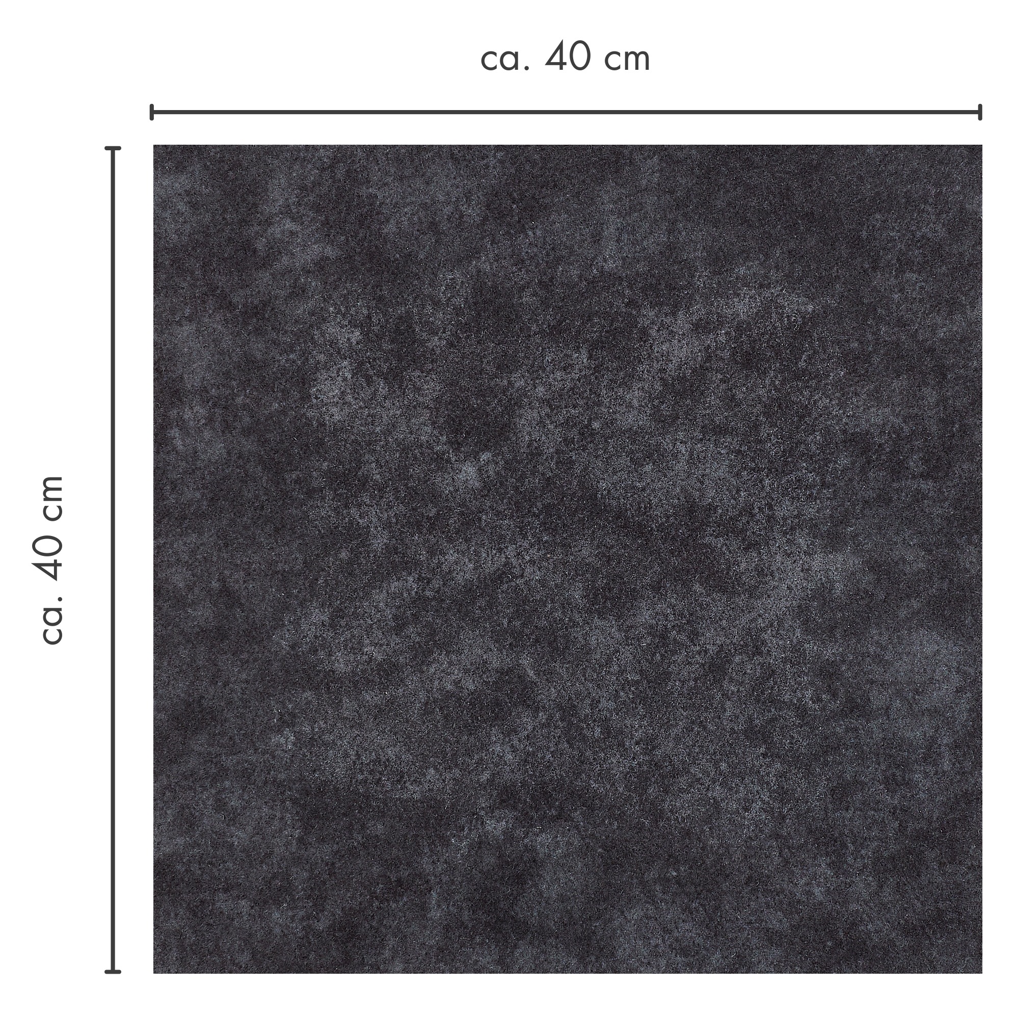 Andiamo Teppichfliese »Colmar Nadelfilz« quadratisch 4 mm Höhe 40x40 cm, selbstklebend, robust & strapazierfähig, 25 Stück (4 qm)