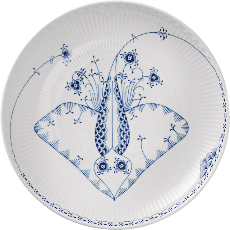 Royal Copenhagen Royal Creatures skål, pigrokke, 25 cm. Hvid