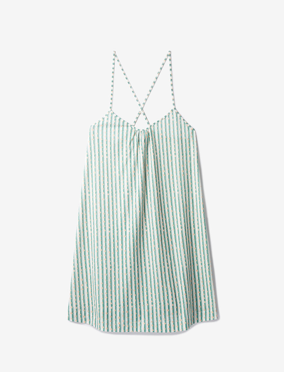 Nuisette courte - rayure neo stripes var vert email