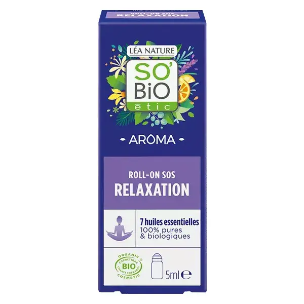 So'Bio Étic Aroma Roll-On SOS Relaxamento Orgânico 5ml