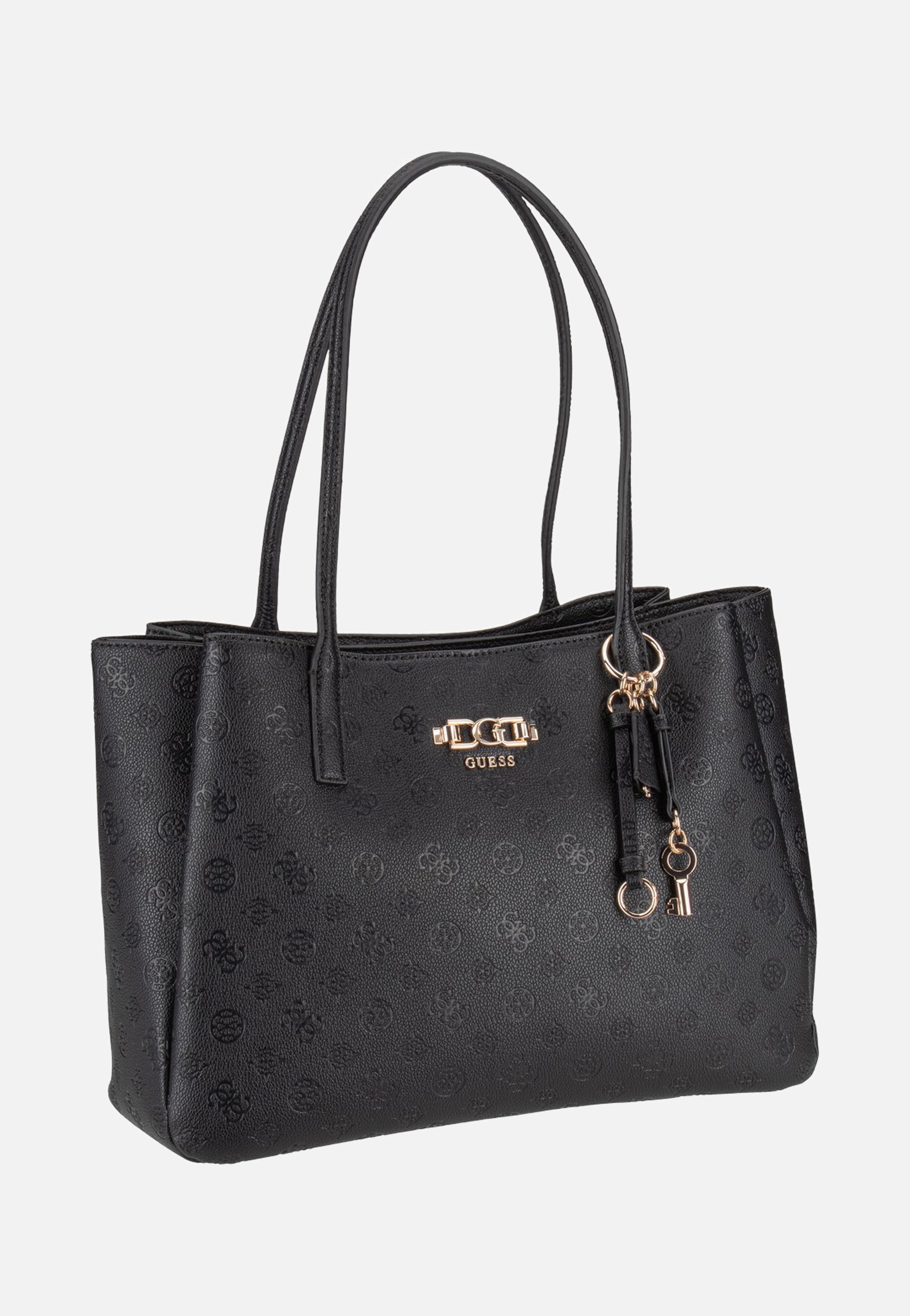 Anise Multi Comp Tote Black Logo - Shopper