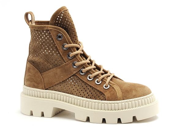 Alpe boots bottine plates femme 2308 marron