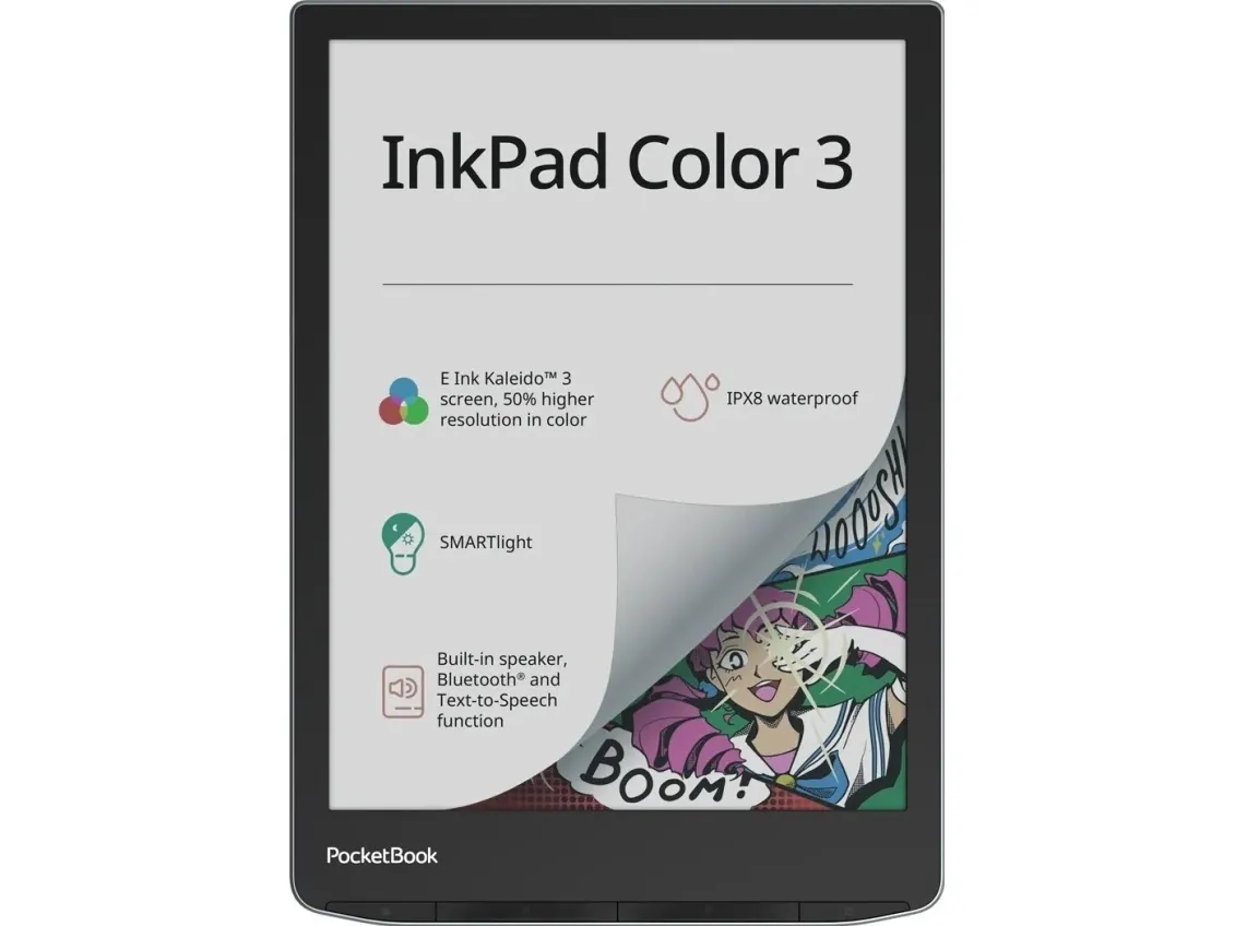 PocketBook InkPad Color 3 - eBook læser - Linux 4.9.56 - 32 GB - 7.8