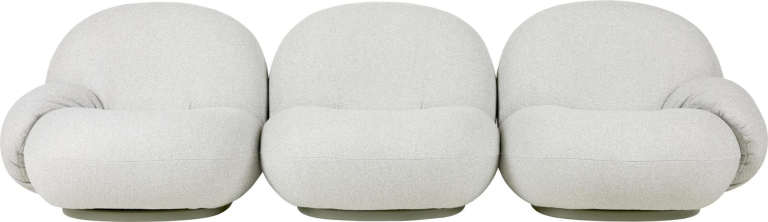 Gubi Pacha 3-zits bank met armleuning buiten limonta plutarco 158