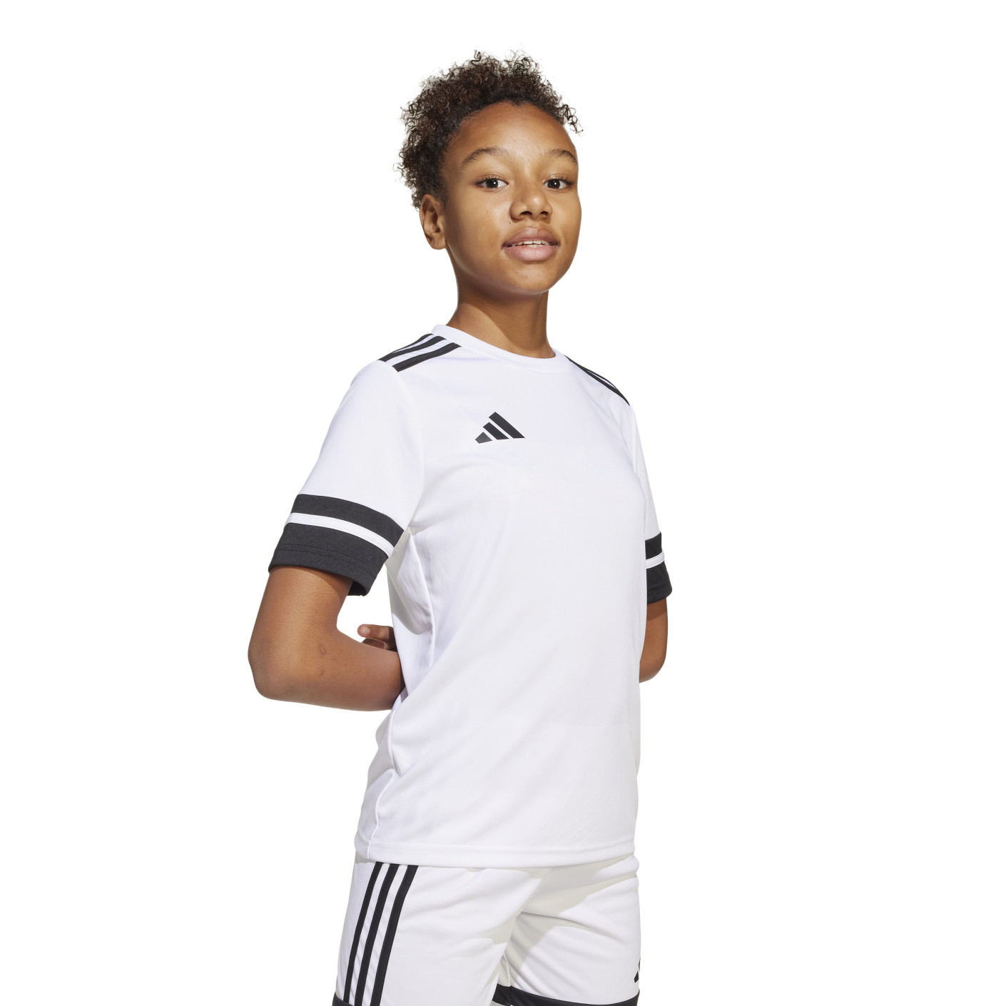 Adidas Squadra 25 Voetbalshirt Kids Wit Zwart