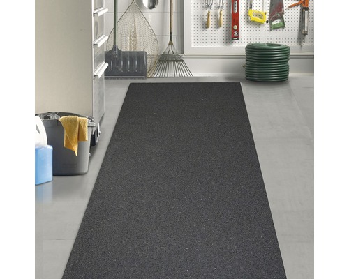 Zwarte rubberen loper 61x137 cm