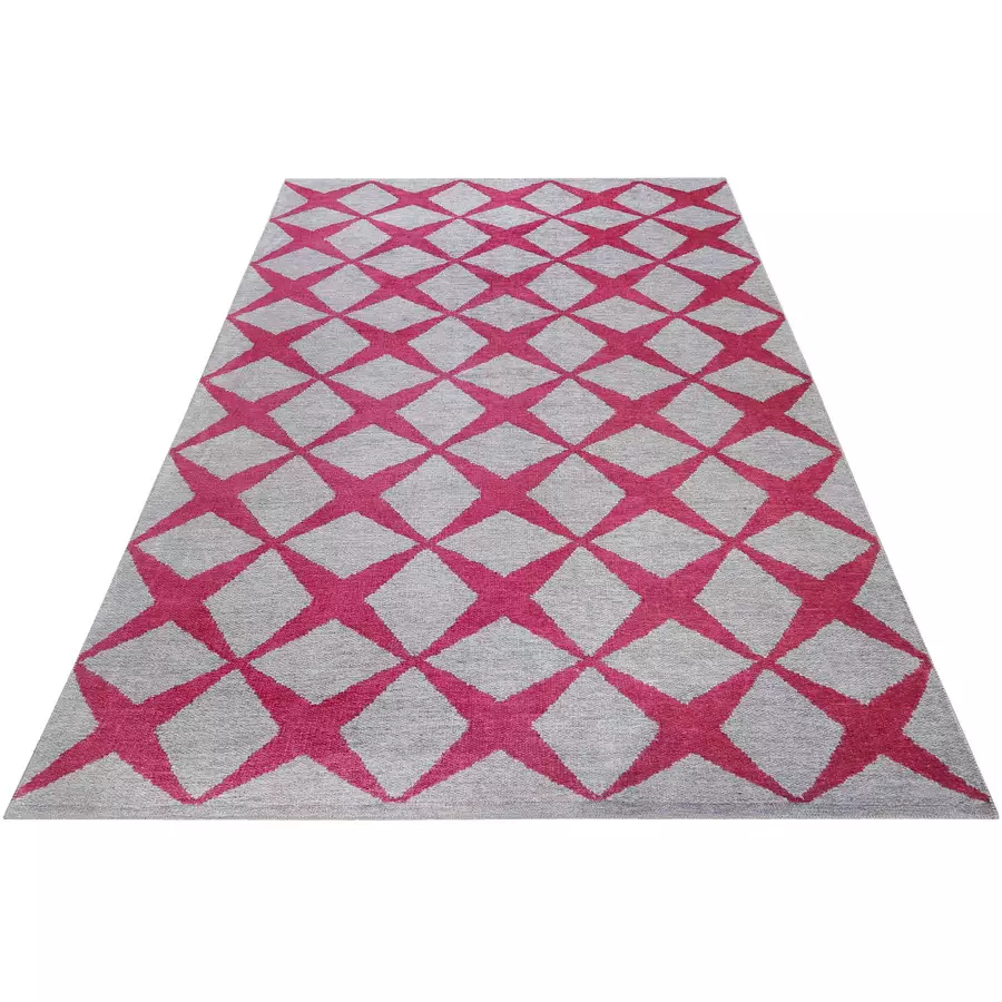 Esprit Kurzflorteppich CALEDON grau rot
