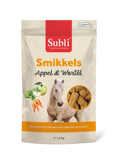 Subli Smikkels - Paardensnack - Appel Wortel 1.5 kg
