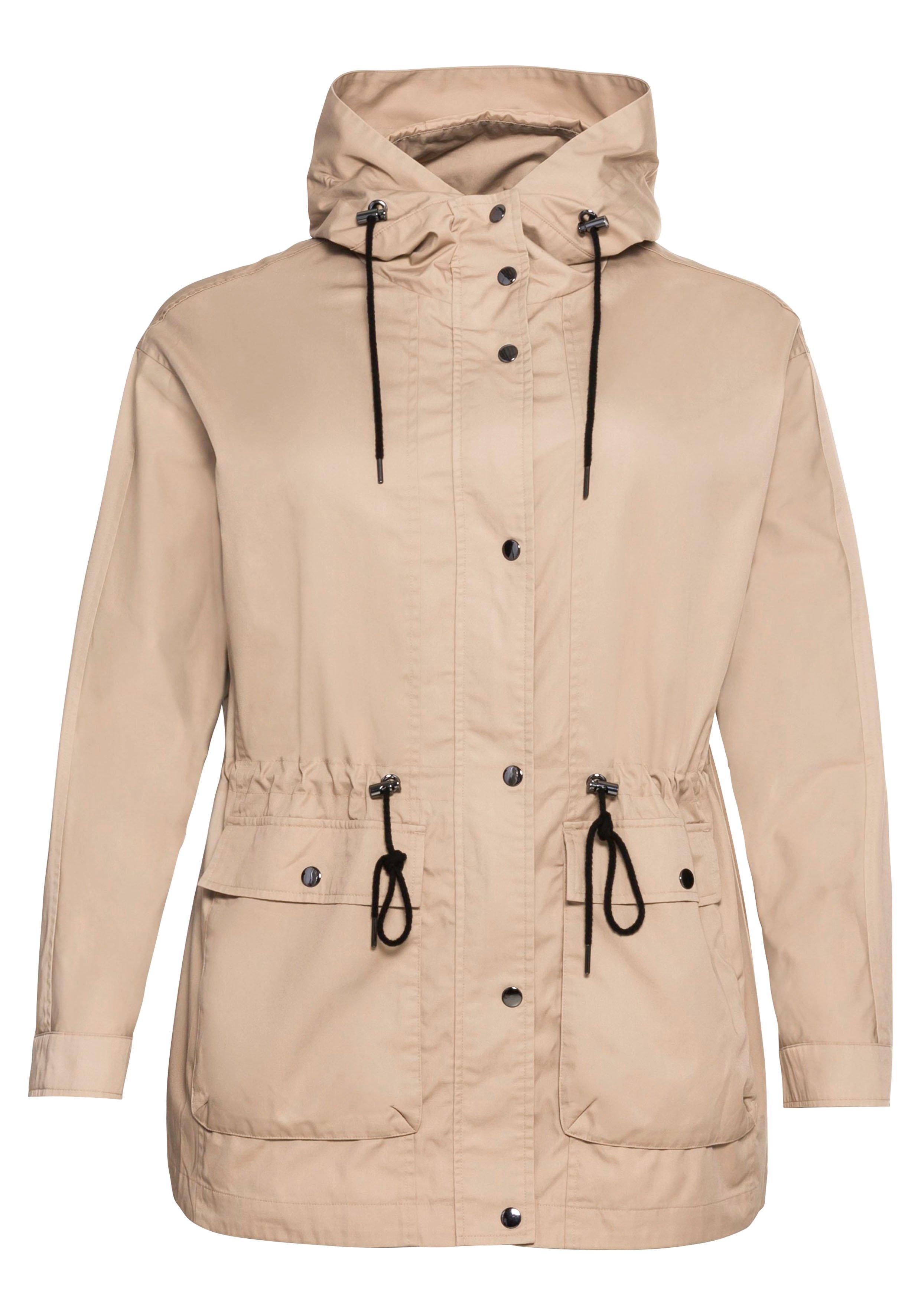 Leichte Kapuzen-Outdoorjacke, wasserabweisend