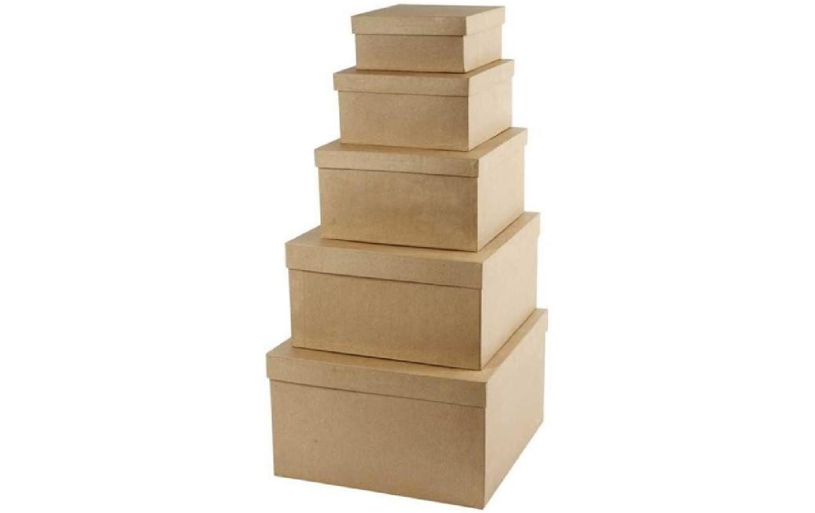Papp-Schachtel 5 StückHutschachtel-Set