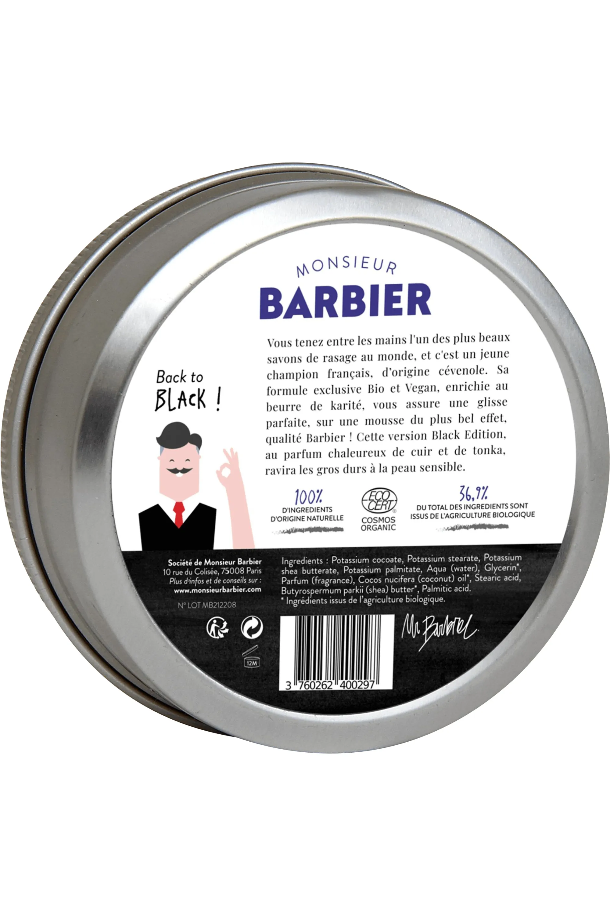 Monsieur Barbier Savon de rasage Better Shave-150 ml