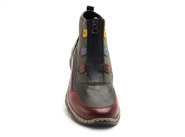 Rieker boots bottine plates femme n3277 multicolore