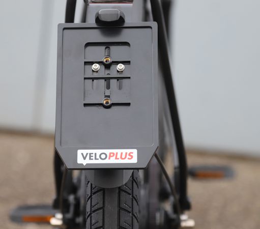 Rahmen Nummernschilder für E-Bikes Veloplus Logo  schwarz