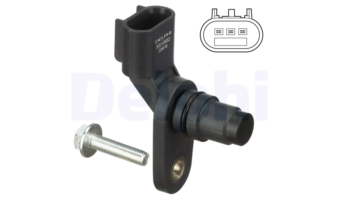 Sensor, knastakselposition