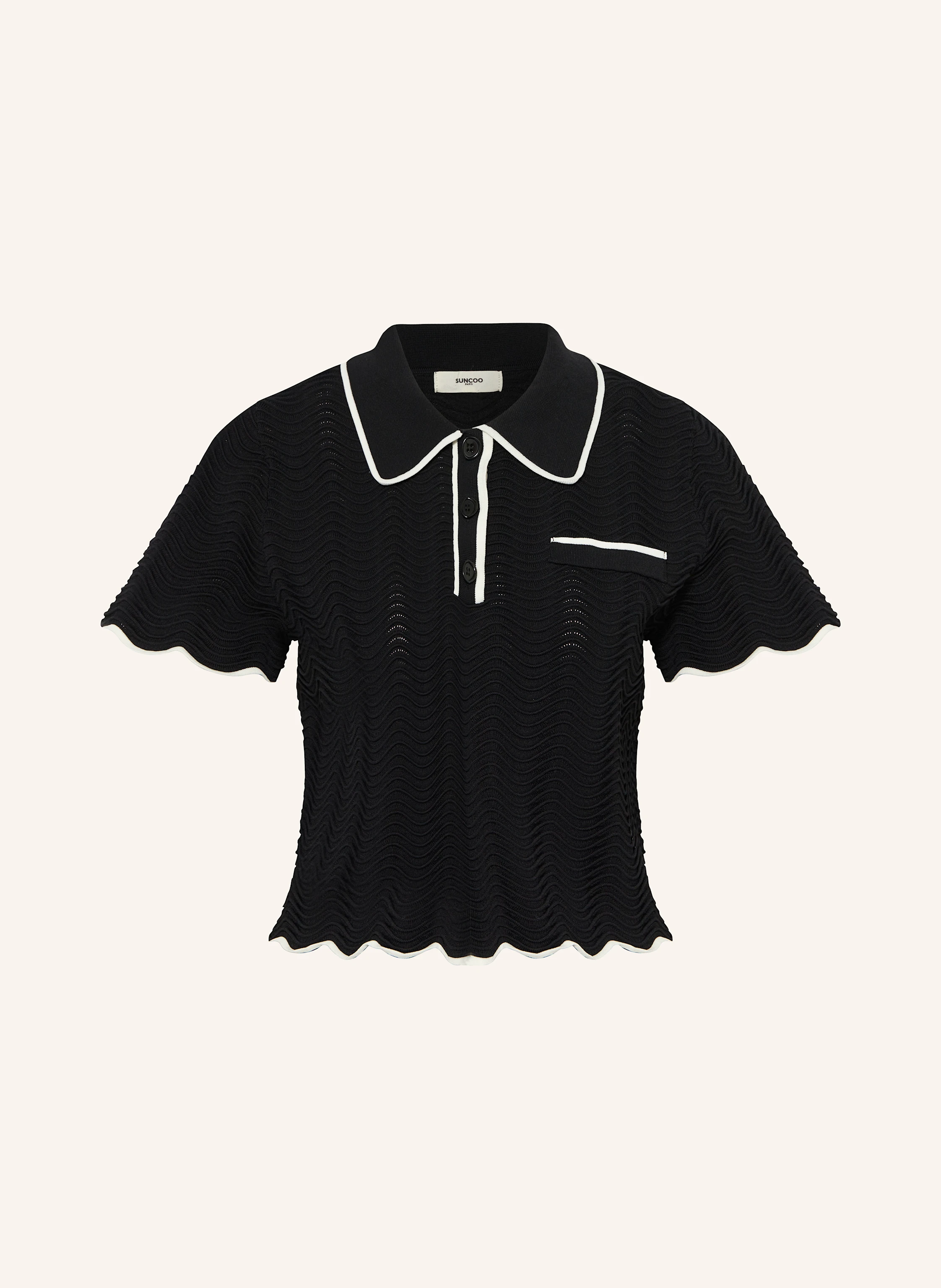 SUNCOO Strick-Poloshirt PIKIL