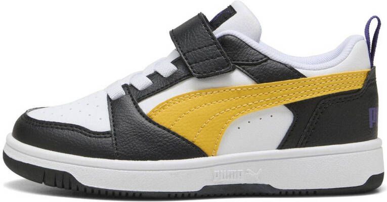 Puma Rebound V6 Low snekaers zwart geel wit