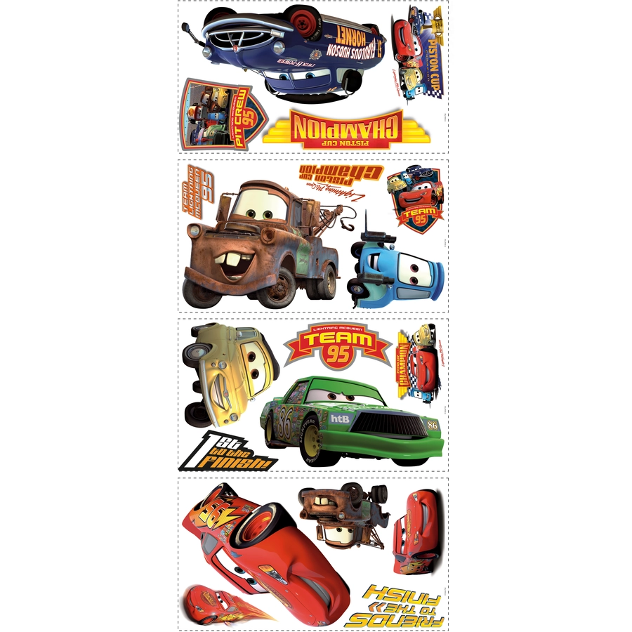 Room Mates CARS Piston Cup Mehrfarbig