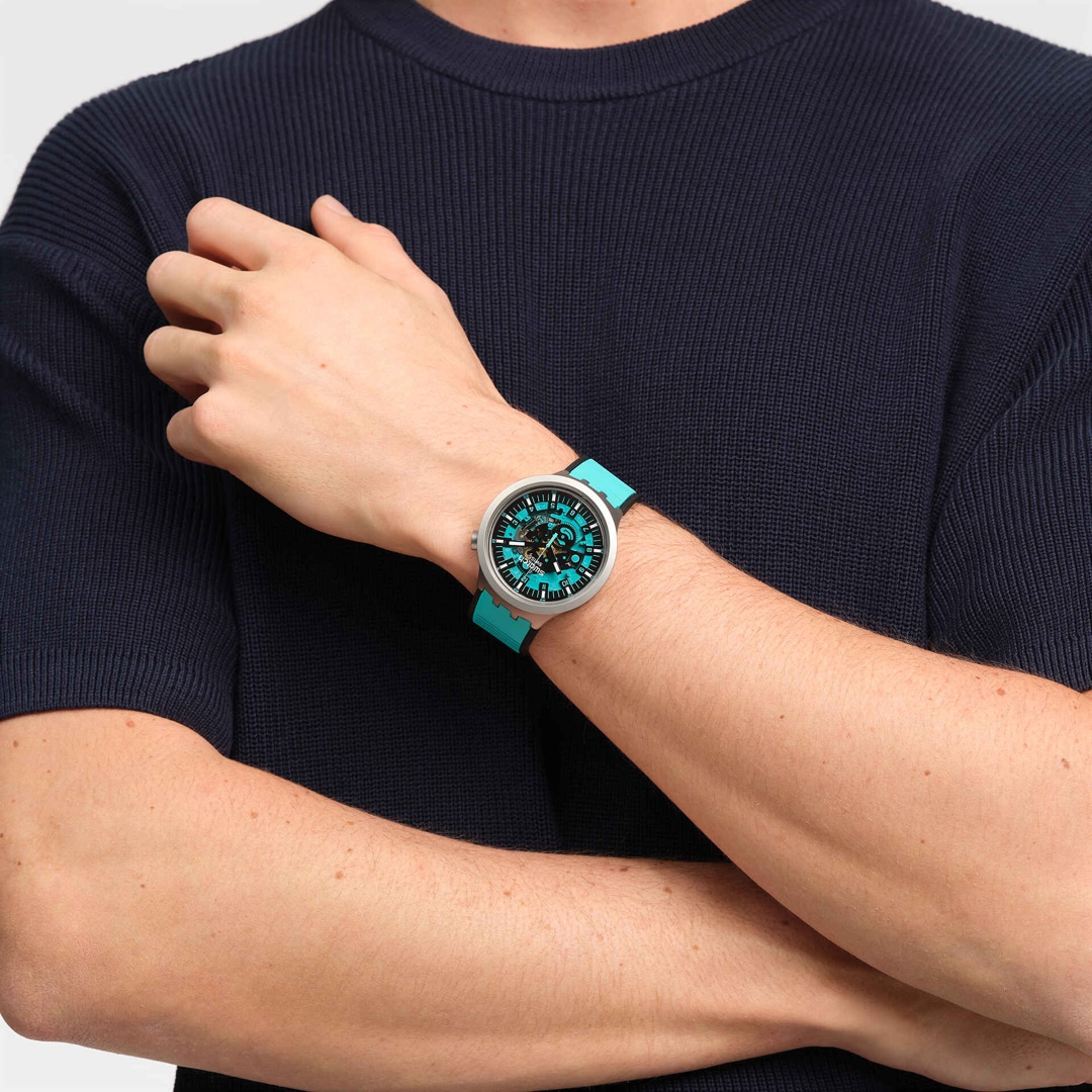 Swatch Big Bold Irony Lacquered Mint Trim