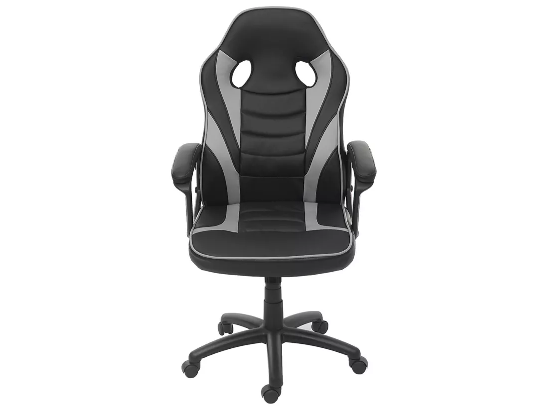 Chaise de bureau MCW-F59, noir/gris