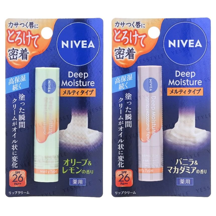 Nivea Japan - Diep hydraterende, smeltende lippenbalsem SPF 26 PA++