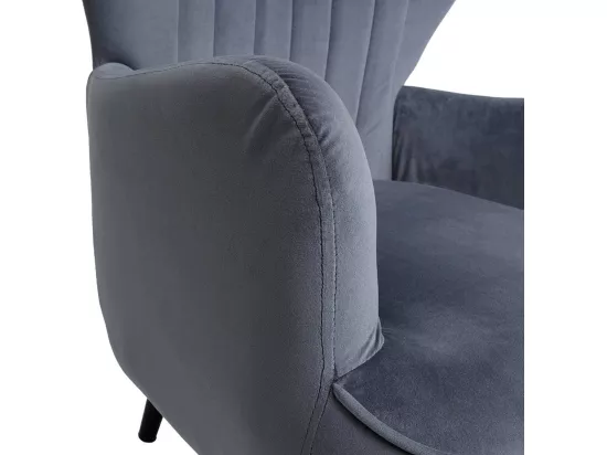 Fauteuil de salon MCW-K37, gris